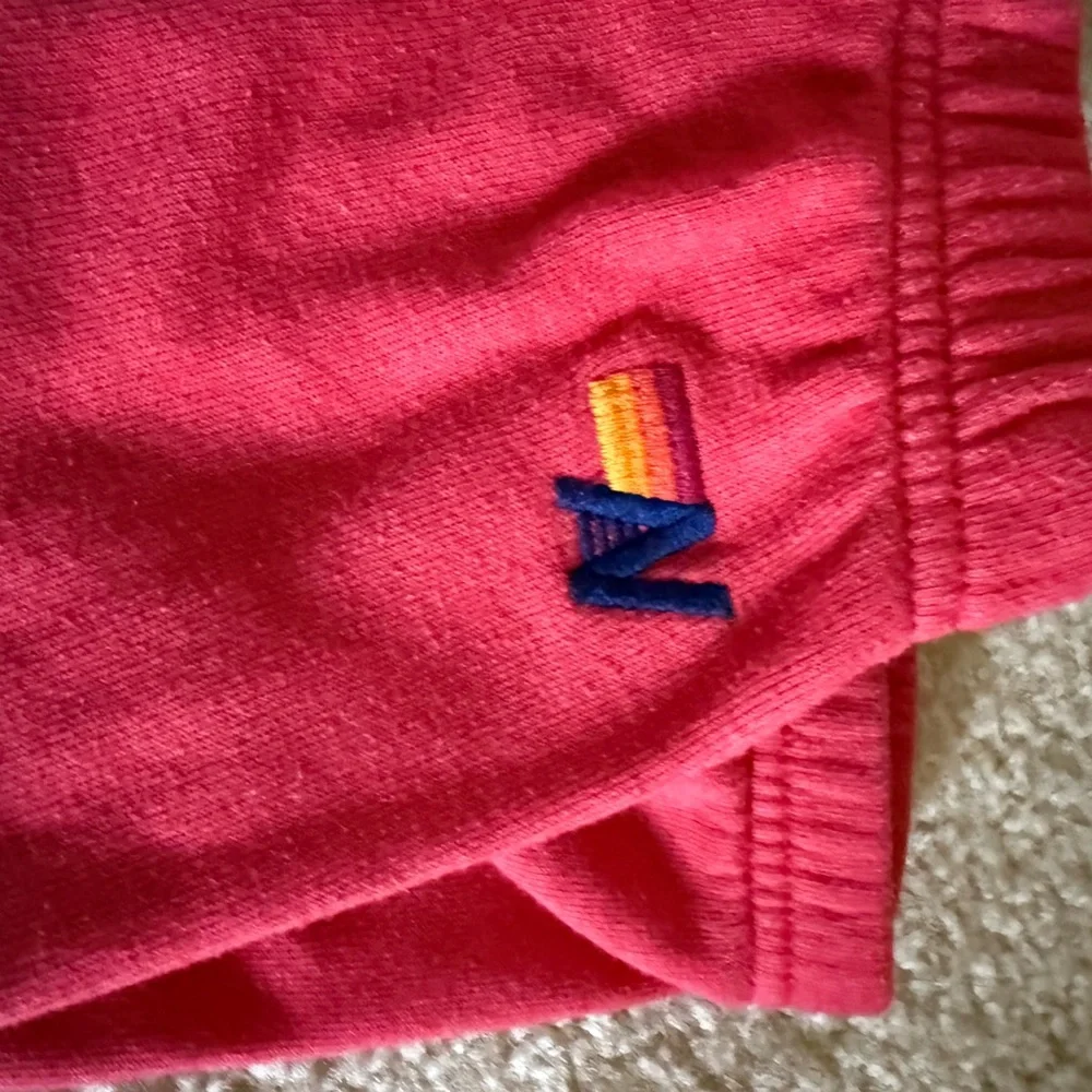 Aviator Nation Red Sweatpants with Multicolor Logo - Picture 8 of 9